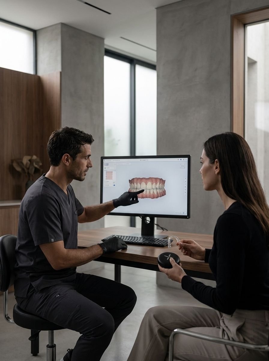 A partner dentist with a patient